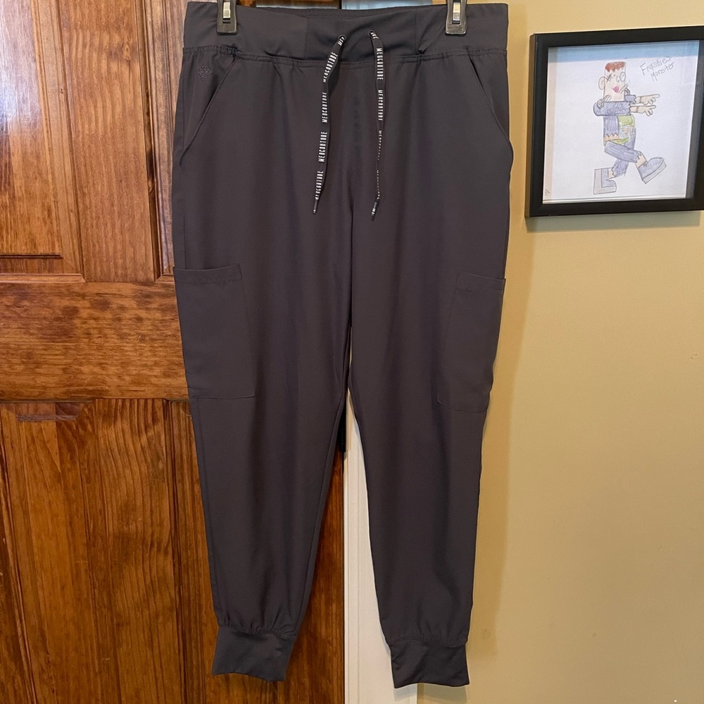 Med Couture grey jogger scrubs